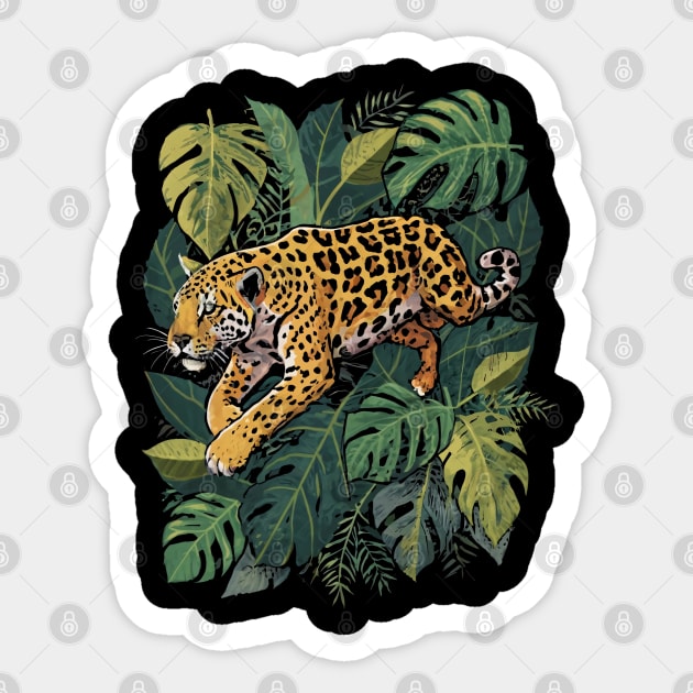 Stealthy Pursuit, Cheetah Sticker by InspiraPrints